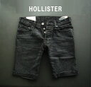 2621-5新品★ホリスター HOLLISTER★ヴィンテージデニム短パン2401★ダークグレー系★MENS★