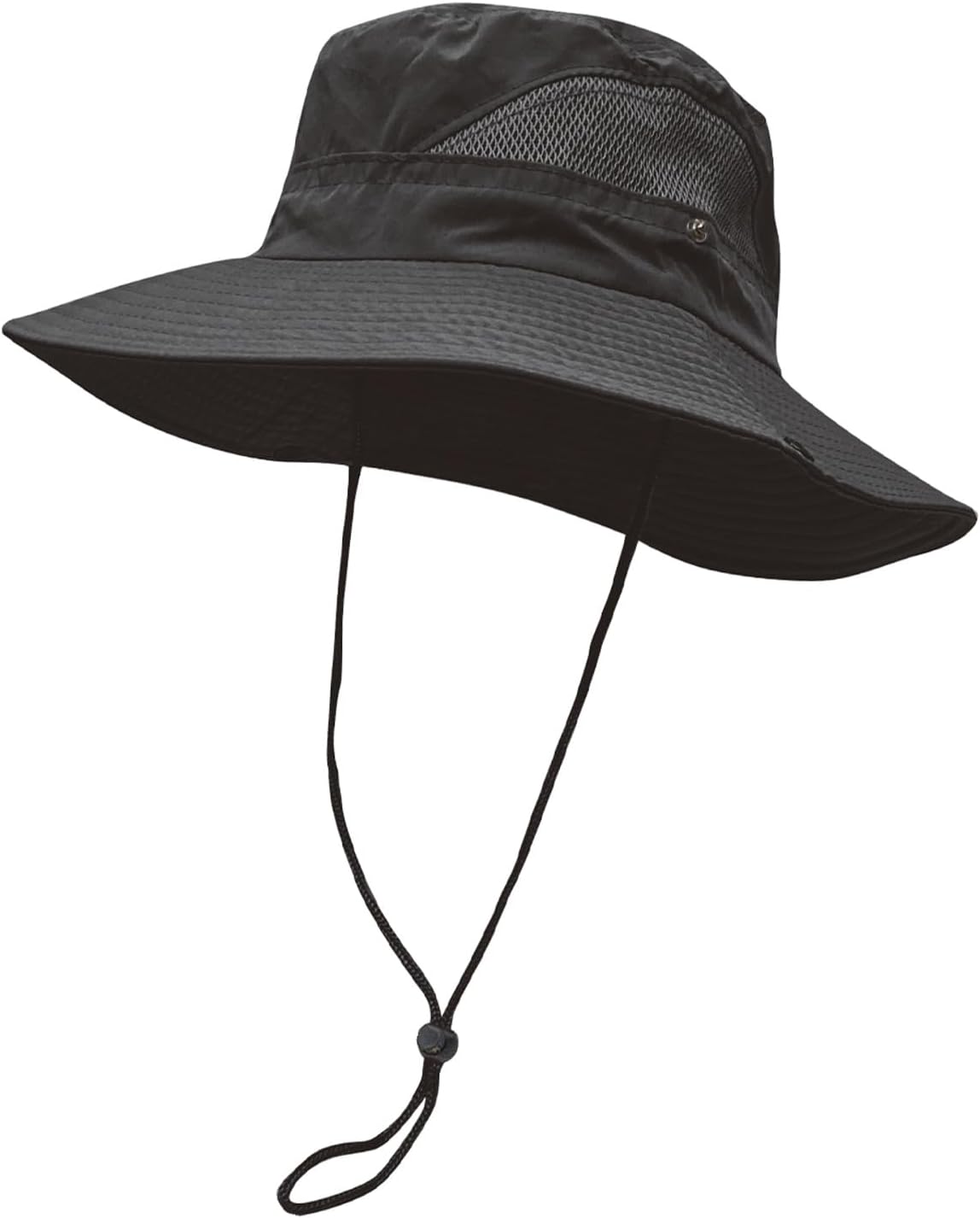 OGK オージーケー サファリハット(UVカット) 大人用フリー ブラック OG463K