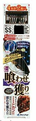 Marufuji(マルフジ) 喰わせ獲りロングハリス 4×2SS D-194 (胴突仕掛け)ハリス8号×幹糸10号