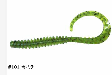 乐天商城 - (クレイジーオーシャン) 海毛虫カーリーHF ハイフロートモデル 2.8インチ #101 青バチ