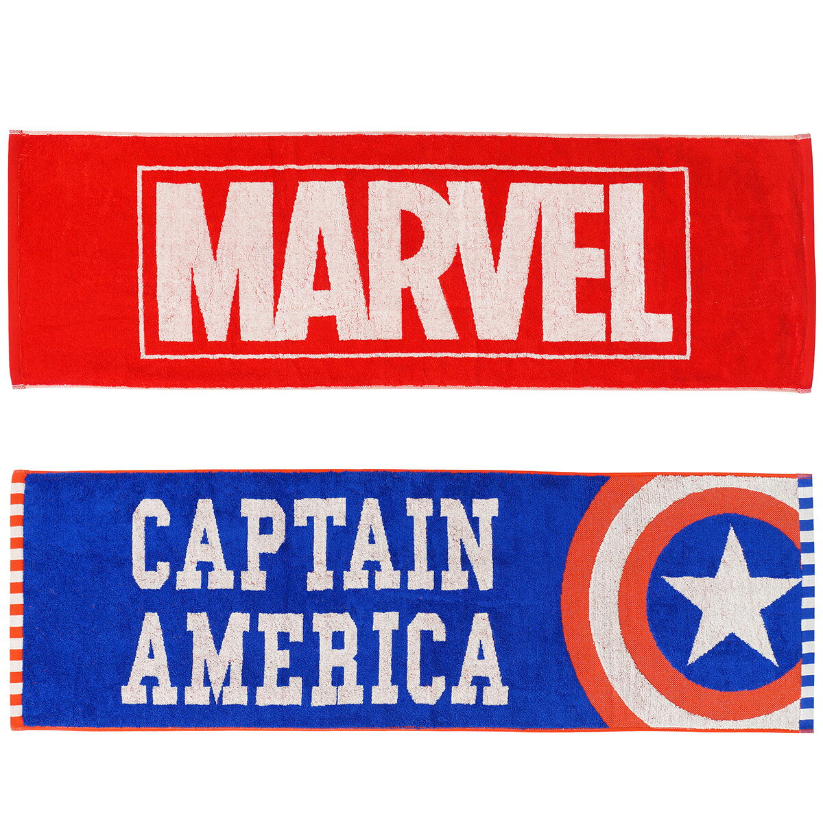 すまいるまこ エプロン 雑貨キッズのマーベル MARVEL スポーツタオル ロングタオル タオル 男の子 2枚 セット 綿100% 約34×110cm set1481 メール便は送料無料 子供 キッズ ジュニア 2枚組 フェイス コットン 長め ロング パイル ブランド スポーツ 手拭き 顔拭き 汗拭き 運動 プール ジャカード｜アングル3
