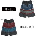 【在庫限り】 メンズ 水着 サーフパンツ A青 B赤 M L LL 4757 DIX-CLOCHE 大きいサイズあり サーフパンツ 海パン スイムパンツ 紳士 ボーダー ブルー レッド zk010 yob2507 1000円ポッキリ