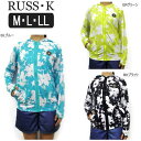 【在庫限り】 水着 レディース ラッシュガード 35450560 mrr0005 RUSS・K ラスケイ ハイビスカス柄 長袖 フルジップ ラッシュパーカー G...