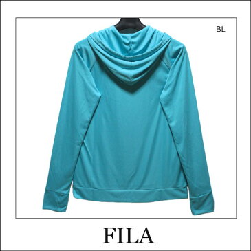 水着 レディース ラッシュガード 226-736 FILA 長袖ラッシュガード パーカー BKブラック WTホワイト BLブルー M L LL フィラ メール便は送料無料♪ ラッシュパーカー レディース ブランド水着 プルオーバー アウトドア マリンスポーツ 水着 黒 白 青 ra-k zs710