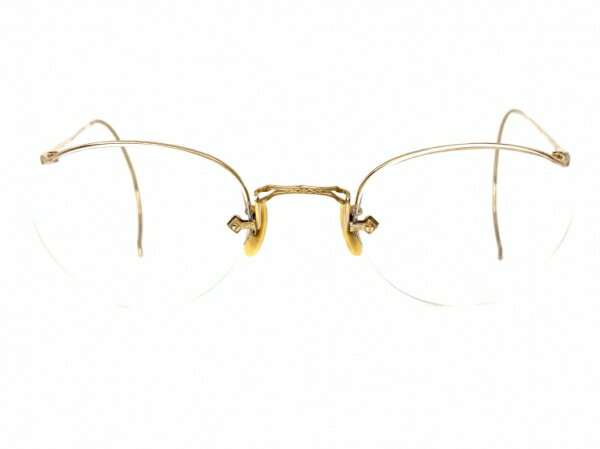 JEAN-PAUL Gaultier - [2589033] AmericanOptical　(アメリカンオプティカル) AO 10-12KGF 金張り 縄手式 ワンポイント 縁無し メタルフレーム 【中古】ヴィンテージ （V）