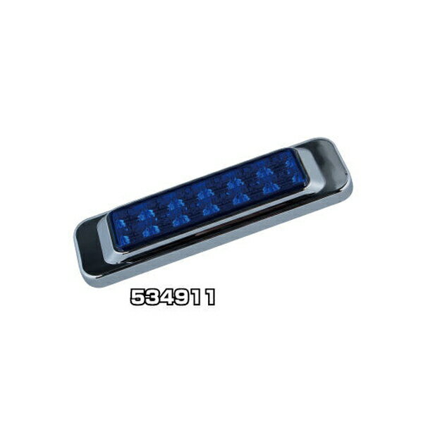 LED サイドマーカー角型 24V車用 レンズ色 ブルー 534911 ジェットイノウエ LED サイドマーカー角型 24V車用 ブルー 534911
