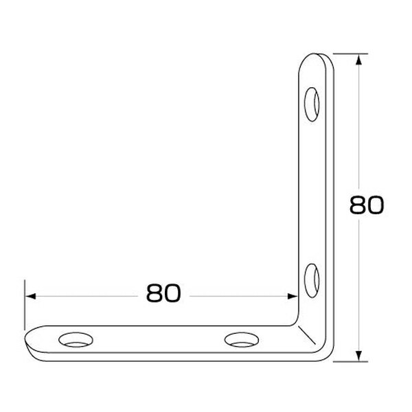 ストロングステー ストレート ステンレス No.23/80×80mm 596123 ジェットイノウエ ストロングステー ス..