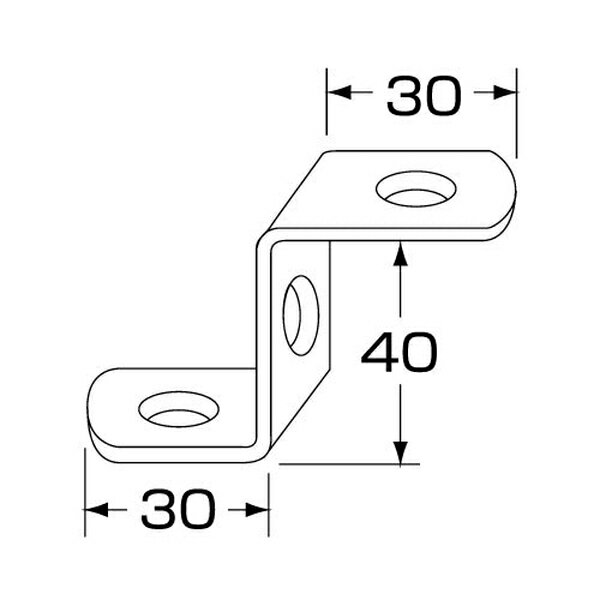 ストロングステー ストレート ステンレス No.64/30×40×30mm 596164 ジェットイノウエ ストロングステー..
