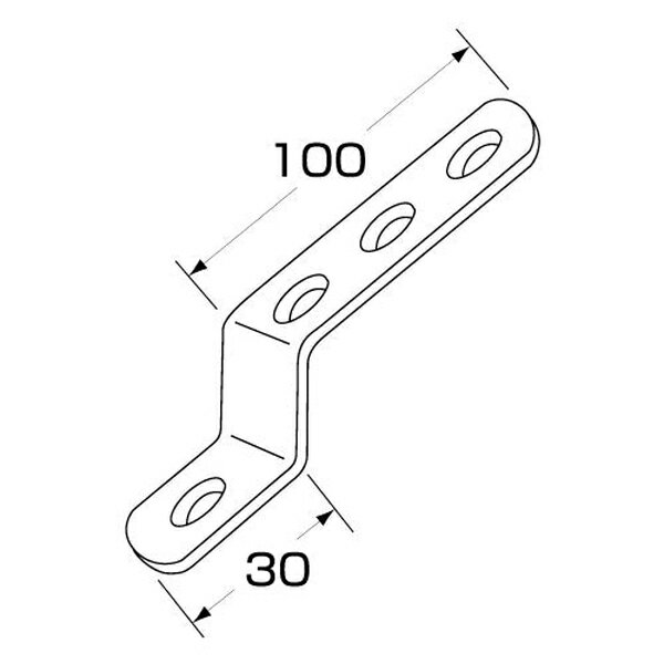 ストロングステー ストレート ステンレス No.66/30×100mm 596166 ジェットイノウエ ストロングステー ..