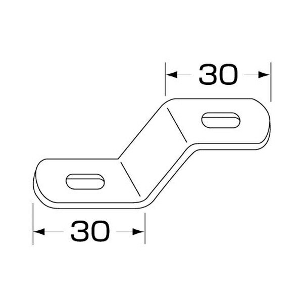 ストロングステー ストレート ステンレス No.67/30×30mm 596167 ジェットイノウエ ストロングステー ス..