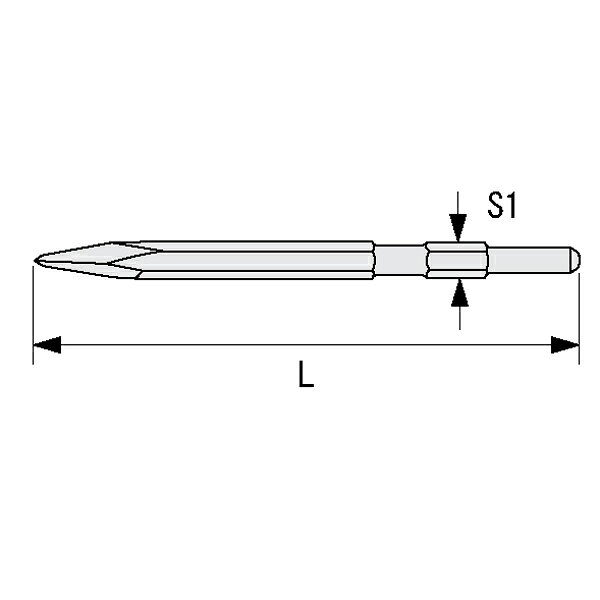 ブルポイント 17H×365mm ブルポイント六角軸 電動ハンマー用ブルポイント コンクリ...