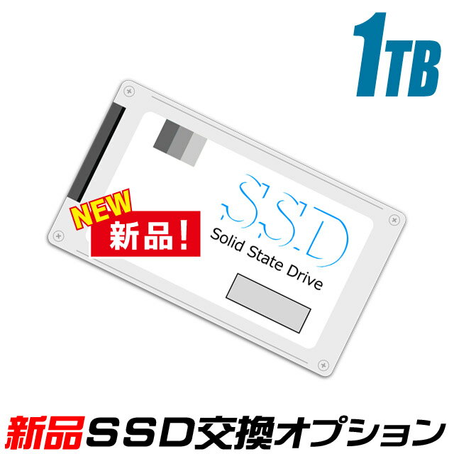 新品SSD 1TB(1000GB)新品ストレージ交換サービス当店中古パソコンご購入時オプション