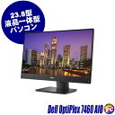 【中古】 Dell OptiPlex 7460 AIO フルHD23.8型 液晶一体型デスクトップパソコン HDD500GB＋SSD256GB(デュアルストレージ) メモリ8GB Core i5 第8世代搭載 WPS Office付き 中古パソコン Windows11-Pro Bluetooth 無線LAN内蔵