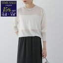 【7/11-9:59迄15%OFFクーポン対象】IHATOV イーハトーブ シアーニット Sheer Round Knit IH12-6A-87307 レディー...