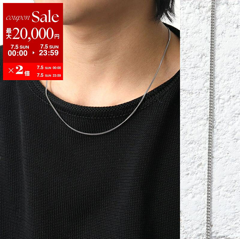 TOMWOOD トムウッド ネックレス Curb Chain Slim 20.5inch カーブ スリム 100269 メンズ レディース チェーン アクセサリー シルバー
