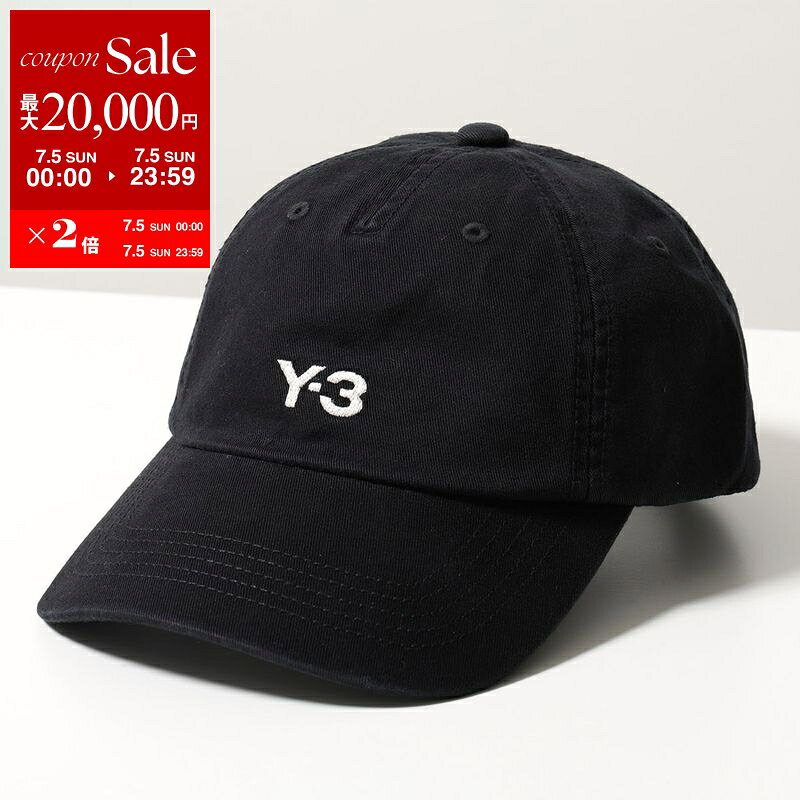 [Up to ¥20,000 OFF Coupon Available - Limited Time Offer until July 5th] Y-3 DAD CAP Men's Baseball Cap IN2391 Logo Embroidery Cotton Hat BLACK [dc_kikaku]