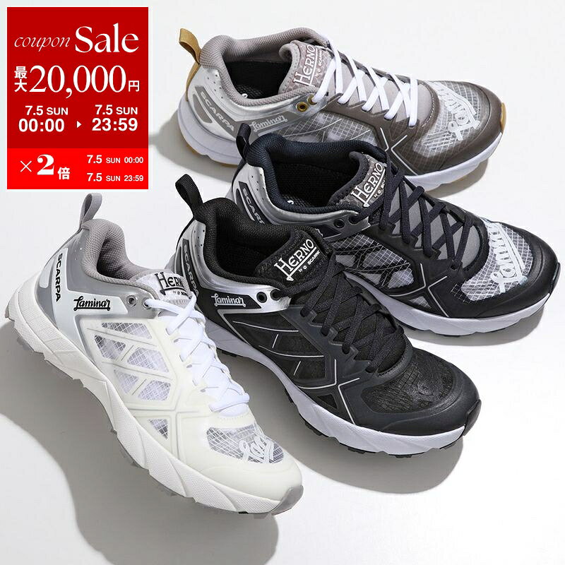 HERNO Laminar by SCARPA ヘルノ ラミナー スカルパ スニーカー SH002DL SHOE1 レディース ローカット レースアップ vibramソール ロゴ 軽量 靴 カラー4色