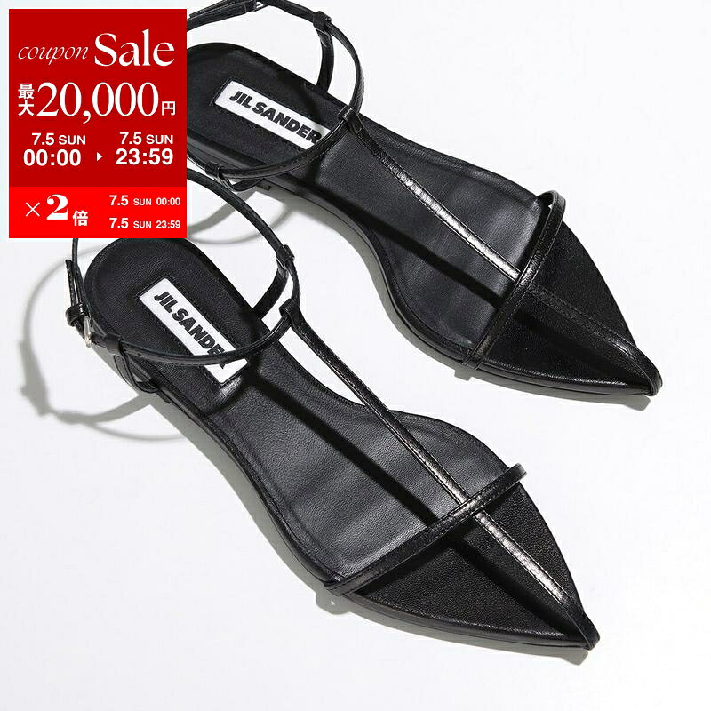 [Up to ¥20,000 OFF Coupon Available - Limited Time Offer until July 5th] JIL SANDER Jil Sander Flat Sandals NEW TRIPON J15WP0081 P4864 P8226 Women's Pointed Toe Shoes 001 J15WP0081P4864001 [dc_kikaku]