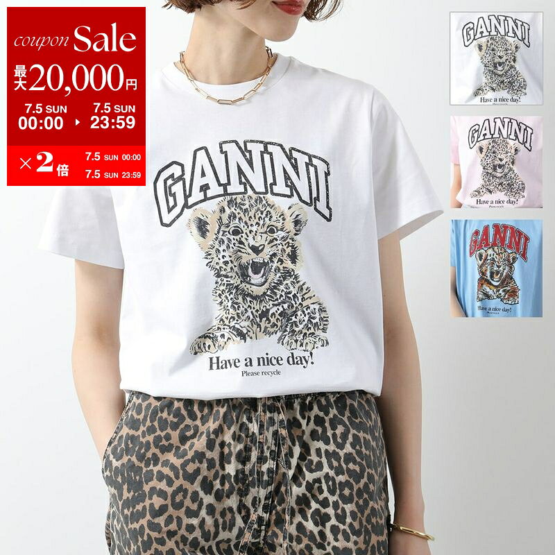 楽天市場】Ganni（カラーホワイト）（Tシャツ・カットソー｜トップス