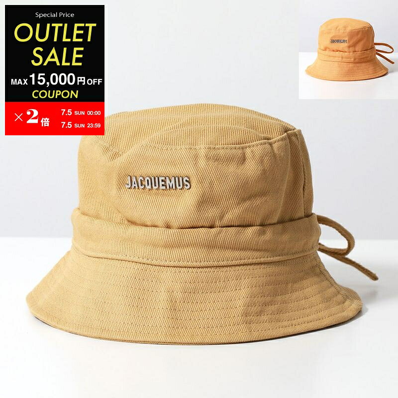 [¥2,000 OFF Coupon Available - July 4th, 6 PM] JACQUEMUS Bucket Hat LE BOB GADJO 223AC001 5001 5012 5035 Women's Men's Cotton Hat Logo 6 Colors [Outlet]