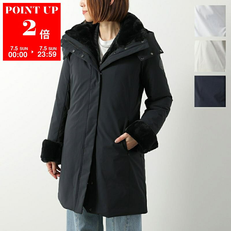 SAVE THE DUCK SAMANTAH Eco-Down Women's Eco-Fur Hooded Padded Coat, Semi-Long Length, 6 Colors