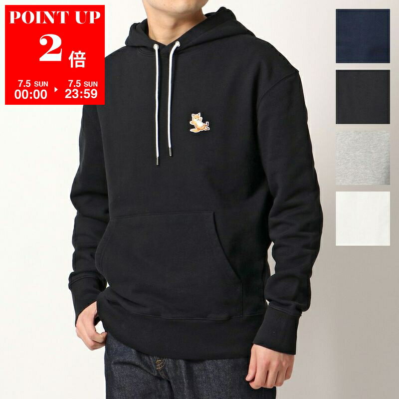 MAISON KITSUNE CHILLAX FOX Regular Hoodie (IU00355KM0001) - Men's Sweatshirt Pullover Hoodie - Available in 4 Colors