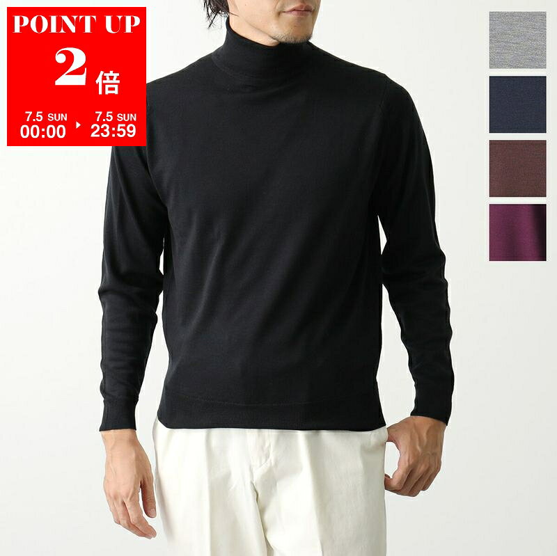 JOHN SMEDLEY Levine Men's 30G Long Sleeve Turtleneck Knit Sweater, Modern Fit, 3 Colors.