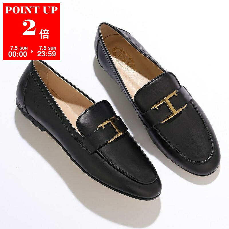 TODS トッズ ローファー T TIMELESS Tタイムレス XXW79A0GG90 NF5 レディース レザー ロゴ シューズ 靴 B999/NERO XXW79A0GG90NF5B999