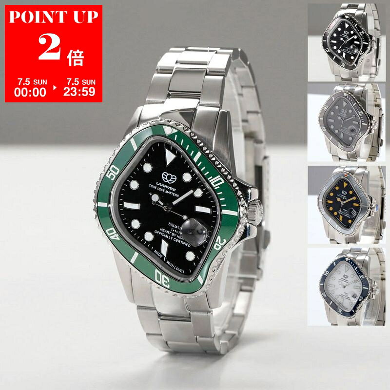 LAARVEE PEA001 Men's Watch - Stainless Steel, Streamlined Design, Water Resistant, Analog, Automatic Mechanical Movement, Logo