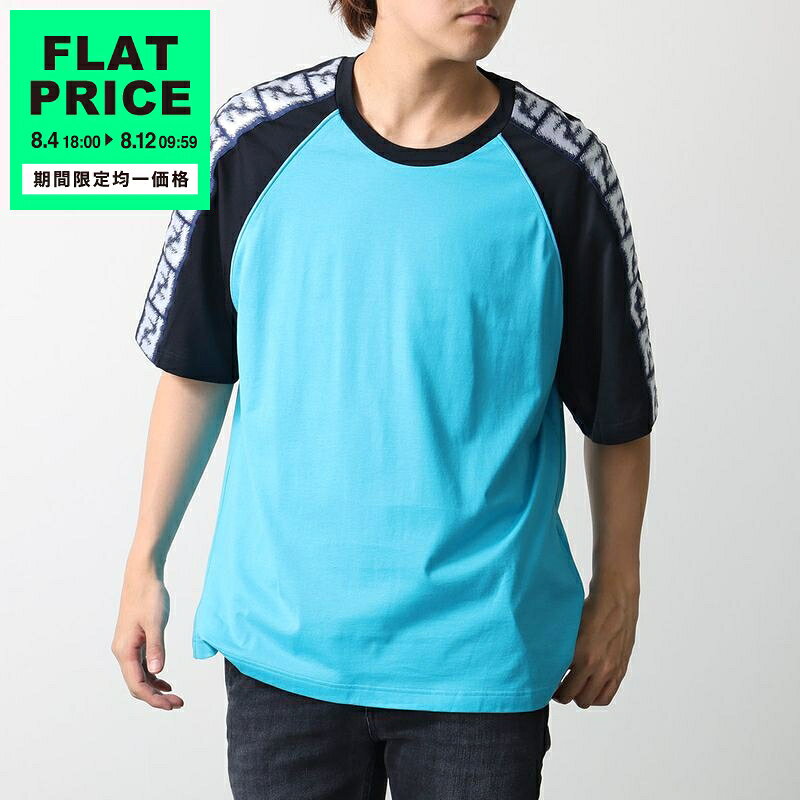 極美品！FENDI 21SS FFロゴ メッシュツートンTシャツ カットソー L
