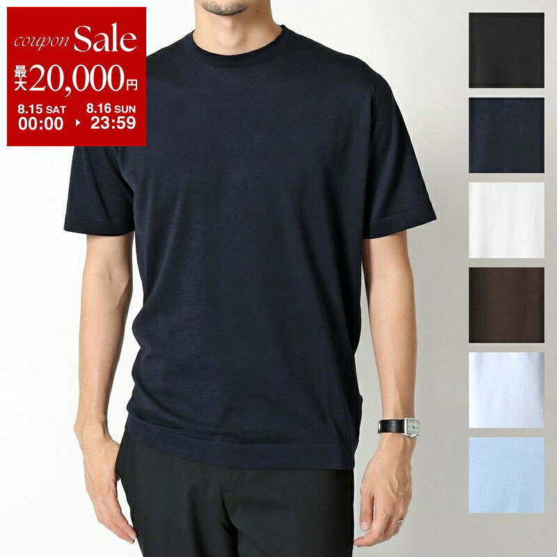 【最大2万円OFFクーポン対象・8/15～8/16限定】JOHN SMEDLEY ジョンスメドレー ニット セーター LORCA ロルカ STANDARD FIT メンズ クルーネック 半袖 コットンニット シーアイランドコットン カラー9色