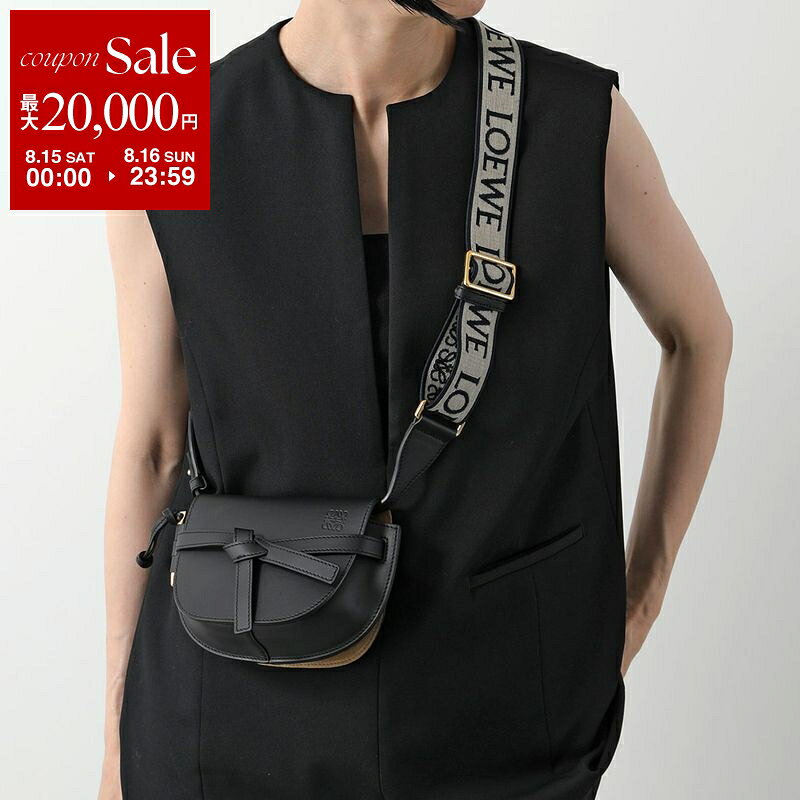 【最大2万円OFFクーポン対象・8/15～8/16限定】LOEWE ロエベ ショルダーバッグ GATE DUAL MINI A650N46X13 レディース ゲート デュアルバッグ ミニ クロスボディ レザー ジャガード 1100/BLACK A650N46X131100