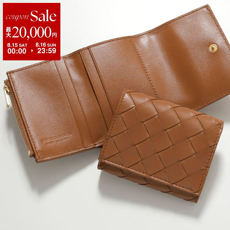 【最大2万円OFFクーポン対象・8/15～8/16限定】BOTTEGA VENETA ボッテガヴェネタ 三つ折り財布 742331 667134 VCPP2 レディース レザー イントレチャート ミニ財布 豆財布 カラー2色 667134VCPP28425