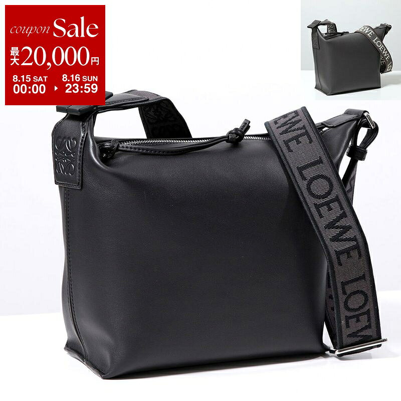 【最大2万円OFFクーポン対象・8/15～8/16限定】LOEWE ロエベ ショルダーバッグ CUBI キュービィ B906Q63X01 B906Q63X04 メンズ レザー アナグラム ジャガードロゴ クロスボディ 鞄 カラー2色