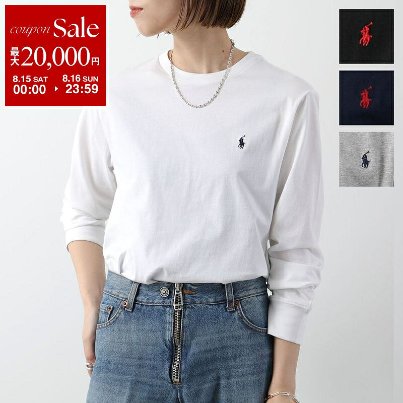 【最大2万円OFFクーポン対象・8/15～8/16限定】Polo Ralph Lauren KIDS ポロラルフローレン キッズ Tシャツ 323843804 レディース ガールズ 長袖 クルーネック コットン ロンT ポニー 刺繍 カラー4色