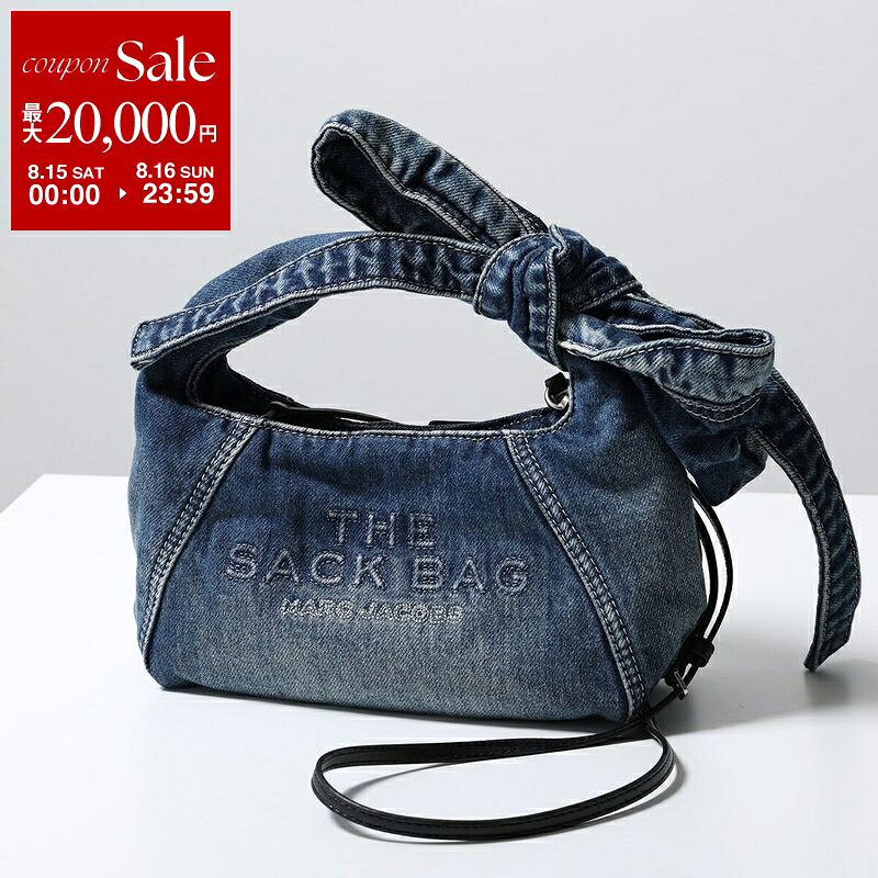 【最大2万円OFFクーポン対象・8/15～8/16限定】MARC JACOBS マークジェイコブス ショルダーバッグ ザ ボウ デニム サック バッグ ミニ 2P5HSC007H03 レディース リボン ミニポーチ付き 鞄 492/MEDIUM-WASH-INDIGO