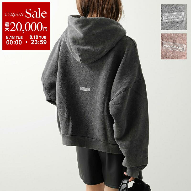 【最大2万円OFFクーポン対象・8/18限定】Acne Studios アクネストゥディオズ パーカー CI0138 FN-UX-SWEA000019 レディース ガーメントダイ プルオーバー 長袖 スウェット カラー4色