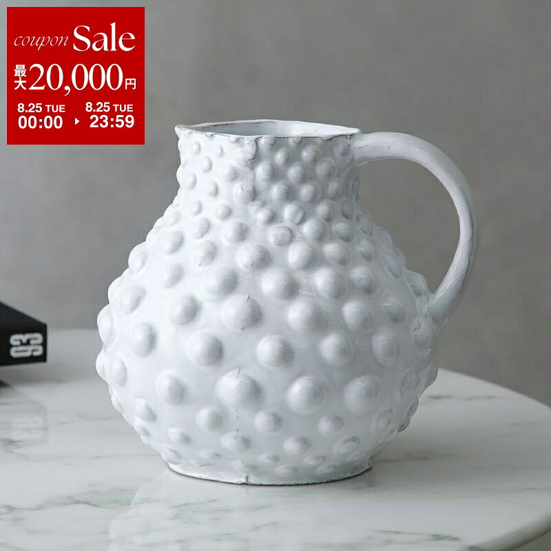 【最大2万円OFFクーポン対象・8/25限定】Astier de Villatte アスティエ・ド・ヴィラット ピッチャー Large Adelaide Pitcher VSEADL3 陶器 食器 水差し 花器 フラワーベース 【返品交換不可】【dc_kikaku】