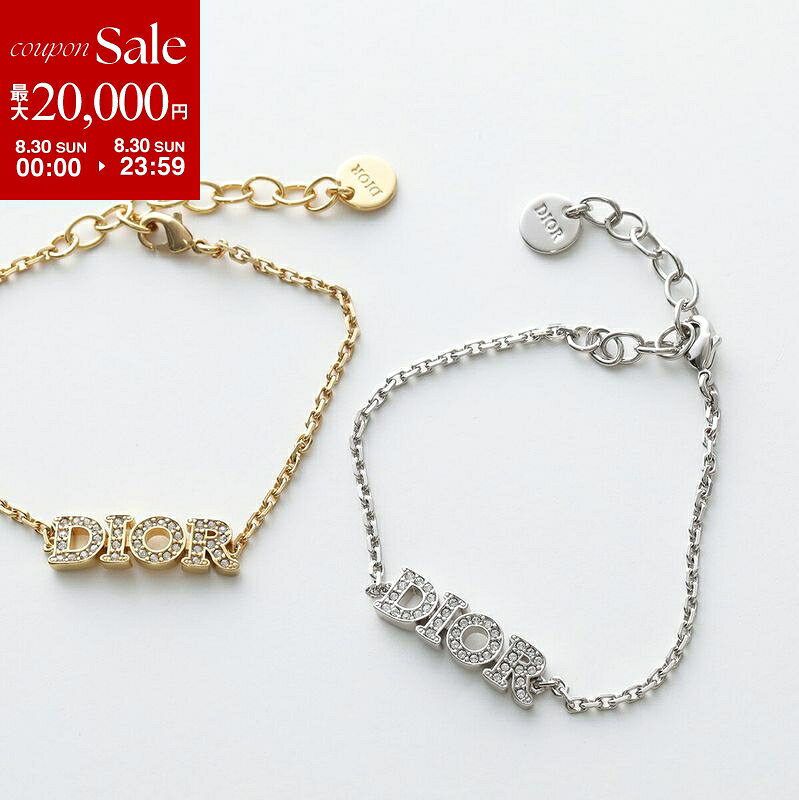 【最大2万円OFFクーポン対象 8/30限定】Dior ディオール ブレスレット DIOREVOLUTION ディオレボリューション B3171WOMCY レディース メタル クリスタル装飾 ロゴ アクセサリー カラー2色