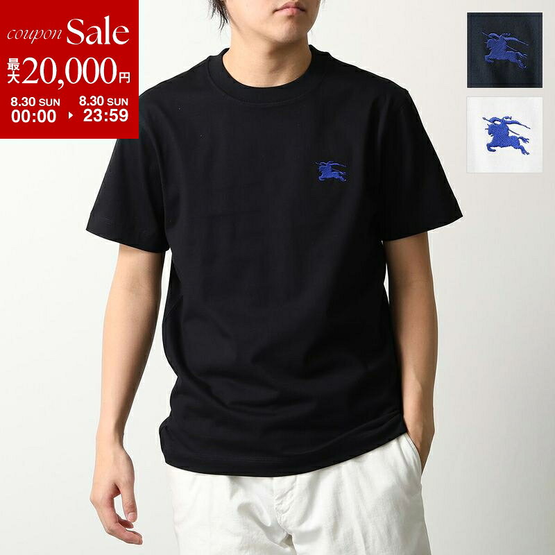 【最大2万円OFFクーポン対象 8/30限定】BURBERRY バーバリー Tシャツ ES24-MW-SIC メンズ コットン 半袖 カットソー クルーネック ワンポイント ロゴ刺繍 カラー3色