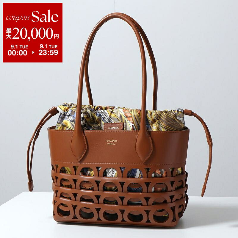 Salvatore Ferragamo 巾着バッグ ポーチ付 スエード レッド Ferragamo