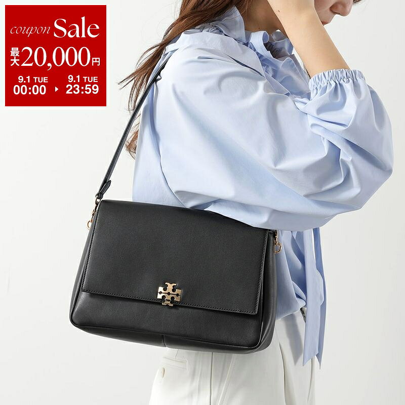 TORY BURCH トリーバーチ ショルダーバッグ Charlie チャーリー 180726 レディース ダブルT ロゴ レザー 鞄 001/BLACK