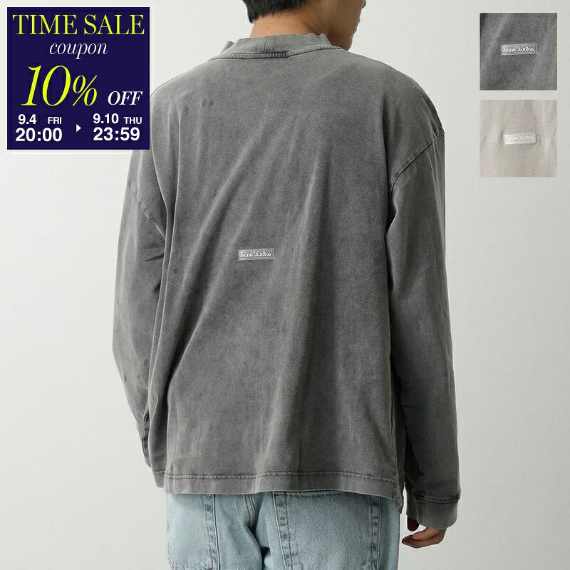 【10％OFFクーポン対象・9/10-23時59分迄】Acne Studios アクネストゥディオズ 長袖 Tシャツ FN-UX-TSHI000020 CL0220 メンズ カットソー ロンT ロゴパッチ ストレッチ カラー2色【cp_ten】