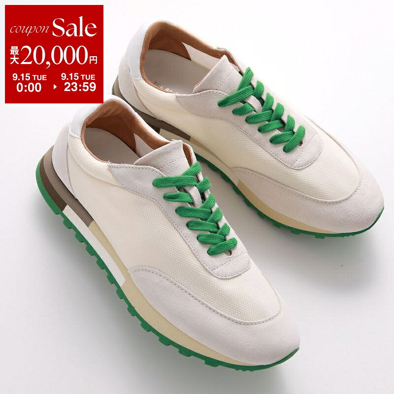 【最大2万円OFFクーポン対象・9/15限定】THE ROW ザ・ロウ スニーカー OWEN RUNNER オーウェン ランナー F1284 W20L25 レディース ローカット メッシュ スウェード シューズ 靴 IVGR/IVORY/GREEN F1284W20L25IVGR