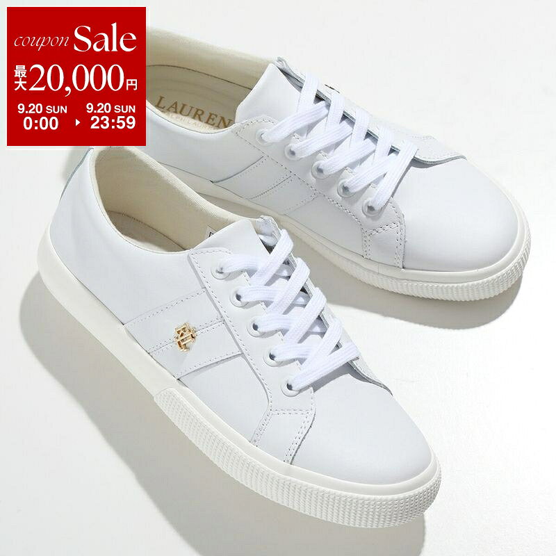 【最大2万円OFFクーポン対象・9/20限定】Lauren Ralph Lauren ラルフローレン スニーカー JANSON ジャンソン 802830937 レディース レザー ローカット シューズ 靴 006/WHITE【dc_kikaku】