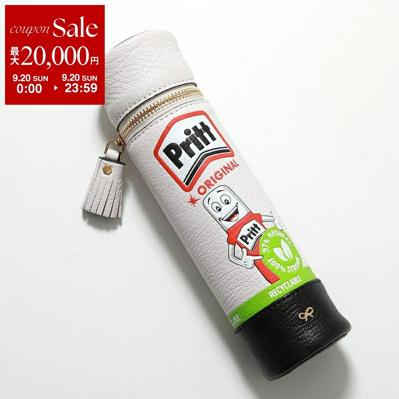 【最大2万円OFFクーポン対象・9/20限定】ANYA HINDMARCH アニヤハインドマーチ ポーチ Pritt Stick 171304 レディース ペンケース 化粧ポーチ コスメポーチ 小物入れ Optic-White【dc_kikaku】