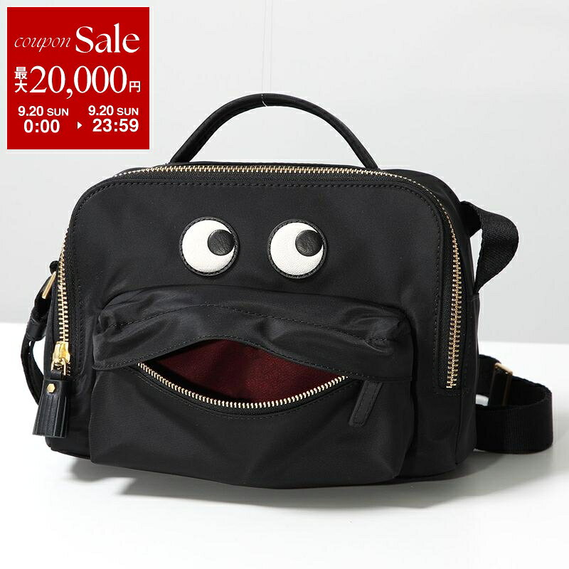 【最大2万円OFFクーポン対象・9/20限定】ANYA HINDMARCH アニヤハインドマーチ ショルダーバッグ Crossbody Pouch Eyes クロスボディ ポーチ アイズ 193542 レディース ハンドバッグ 鞄 Black 5050925193542【dc_kikaku】