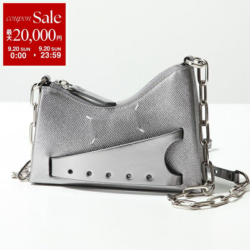 【最大2万円OFFクーポン対象・9/20限定】MAISON MARGIELA メゾンマルジェラ ショルダーバッグ Snatched スナッチト SB1WG0055 P7247 レディース メタリックレザー 鞄 H3809【dc_kikaku】