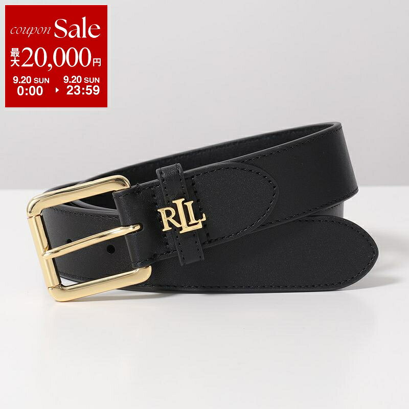 Lauren Ralph Lauren ローレンラルフローレン ベルト LOGO KEEPER-BELT-MEDIUM 412968765 レディース レザー ロゴ 001/BLACK