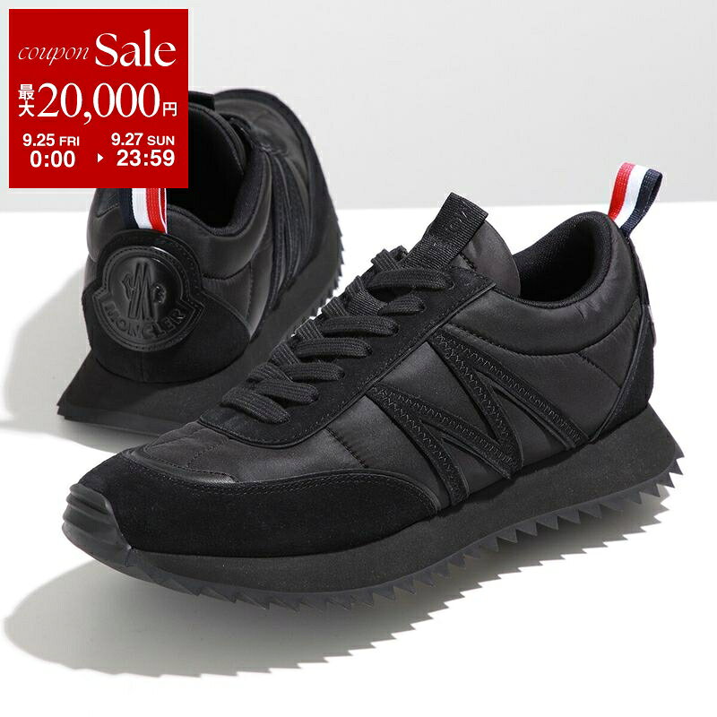 【最大2万円OFFクーポン対象・9/25～9/27限定】MONCLER モンクレール スニーカー PACEY ペイシー 4M00010 M4156 メンズ ローカット スウェード×ナイロン ビッグロゴ...